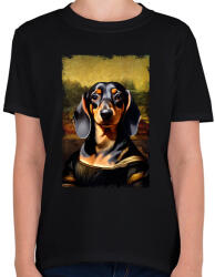 printfashion tacsi lisa keret nélkül - Gyerek póló - Fekete (15307440)