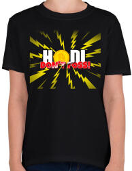 printfashion HODL DON'T FOSS - Gyerek póló - Fekete (10484654)