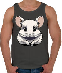 printfashion Csincsilla - Férfi atléta - Sötétszürke (13665725)