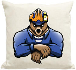 printfashion Rescue Bear - Párnahuzat, Díszpárnahuzat - Lenvászon (865727)