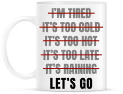 printfashion Let's go - Bögre - Fehér (14445660)