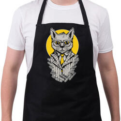 printfashion Bosscat - Kötény - Fekete (5589119)