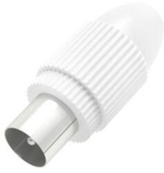 Hama Антенен конектор HAMA Coax plug, Коаксиален мъжко, Бял (HAMA-205213) - hits
