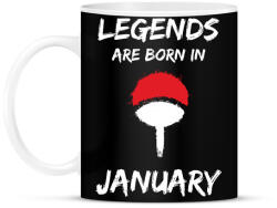 printfashion Naruto szülinap - Január - Bögre - Fekete (2699803)