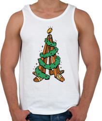 printfashion Hokis Karácsonyfa - Férfi atléta - Fehér (14737411)