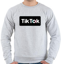printfashion Tik Tok BOX - Férfi pulóver - Sport szürke (2610467)