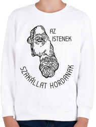 printfashion Az istenek szakállat hordanak - Gyerek pulóver - Fehér (6839092)