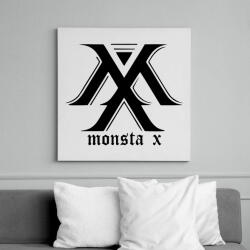printfashion monsta x - Vászonkép - Fehér (6633692)