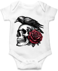 printfashion Halálfej - Baba Body - Fehér (15165581)