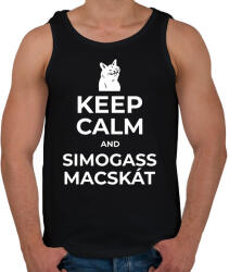 printfashion SIMOGASS MACSKÁT - Férfi atléta - Fekete (11396437)