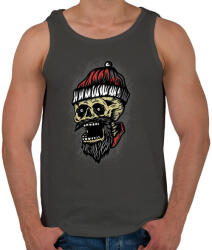 printfashion Karácsonyi rémálom - Férfi atléta - Sötétszürke (57733)