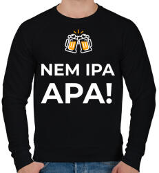 printfashion NEM IPA, APA - Férfi pulóver - Fekete (10917510)