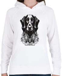 printfashion tacskó - Női kapucnis pulóver - Fehér (15935015)