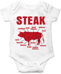 printfashion STEAK - Baba Body - Fehér (16650770)