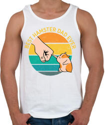 printfashion Best Hamster Dad Ever - Férfi atléta - Fehér (11907497)