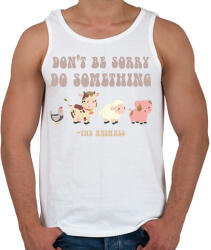 printfashion Do something - The animals - Férfi atléta - Fehér (8150001)