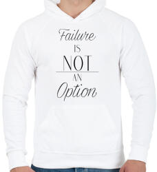 printfashion Failure - Férfi kapucnis pulóver - Fehér (271363)