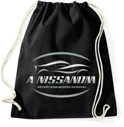 printfashion A nissanom nélkül - Sportzsák, Tornazsák - Fekete (6616058)