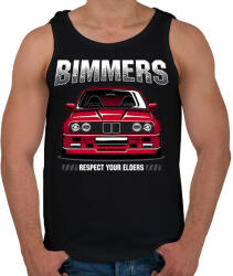 printfashion Bimmer BMW E30 - Férfi atléta - Fekete (11536623)