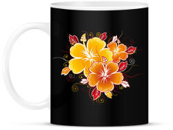 printfashion Hibiscus - Bögre - Fekete (1278834)