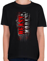 printfashion Beast Mode - Gyerek póló - Fekete (1064005)