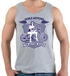 printfashion Motoros díva - Férfi atléta - Sport szürke (173216)