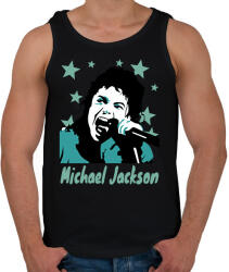 printfashion michael jackson drawn - Férfi atléta - Fekete (14628352)