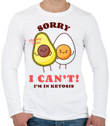 printfashion ketosis - Férfi hosszú ujjú póló - Fehér (10764221)