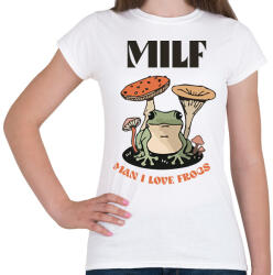 printfashion Szeretem a békákat - Női póló - Fehér (10768702)