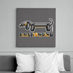 printfashion Fekete-cser lufitacskó - Vászonkép - Sötétszürke (13423875)