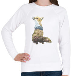 printfashion Multi Expourse Fox - Női pulóver - Fehér (1260676)