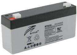 Ritar Оловна батерия RITAR, (RT632) AGM, 6V, 3.2Ah, 134 /34 /60 mm, Терминал1 (RITAR-RT632) - hits