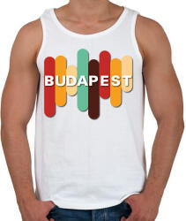 printfashion Budapest - Színes - Férfi atléta - Fehér (7138228)