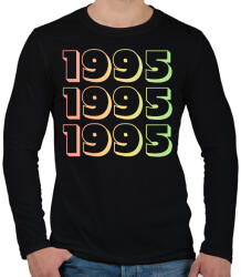 printfashion 1995 - Férfi hosszú ujjú póló - Fekete (12739482)