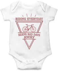 printfashion Riding everyday - Baba Body - Fehér (7435177)