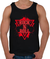 printfashion Rock N Roll - Férfi atléta - Fekete (13798652)