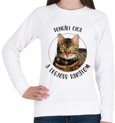 printfashion Bengáli cica - Legjobb barát - Női pulóver - Fehér (7168562)