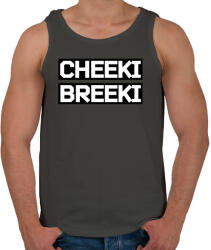 printfashion Cheeki Breeki - Férfi atléta - Sötétszürke (5274442)