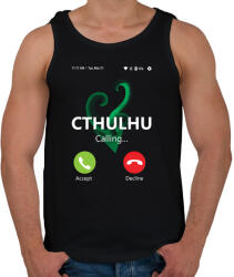 printfashion Cthulhu hívása - Férfi atléta - Fekete (4288044)