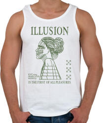 printfashion Illusion - Férfi atléta - Fehér (15485322)