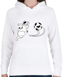 printfashion Foci - Női kapucnis pulóver - Fehér (14841651)