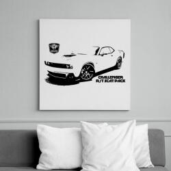 printfashion Challenger R/T Scat Pack - Vászonkép - Fehér (13287661)
