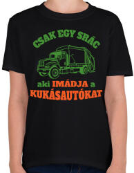 printfashion Csak egy srác - Gyerek póló - Fekete (16170621)