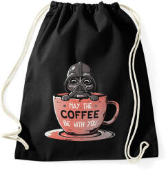 printfashion May the coffee be with you - Sportzsák, Tornazsák - Fekete (16481232)