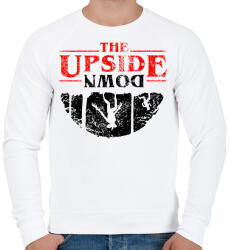 printfashion upside down - Férfi pulóver - Fehér (2144856)