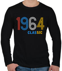 printfashion 1964 - Férfi hosszú ujjú póló - Fekete (11926128)