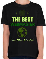 printfashion the best webmaster - Gyerek póló - Fekete (2370843)