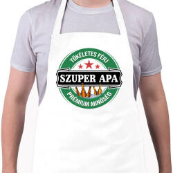 printfashion Szuper Apa - Kötény - Fehér (4911482)