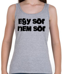 printfashion Egy sör NEM sör - Női atléta - Sport szürke (939500)