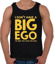 printfashion Big ego - Férfi atléta - Fekete (7799038)